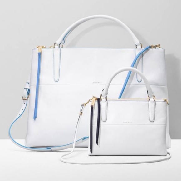 Coach Handbags - New coach leather handbag purse with navy trim